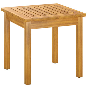 Table basse Juliane extérieur intérieur acacia massif teck naturel 48x48 cm