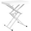 Table d’appoint Ugo réglable pliable extérieur design blanc résistant