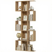 Bibliothèque Falwyn 5 Étagères Design Élégante Rangement Vertical Chêne Clair 80x24x200cm