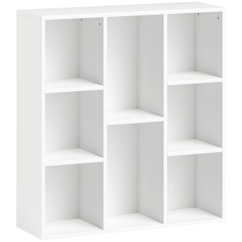 Etagère Primitivo Rangement Modulable 8 Cases Style Moderne Blanc
