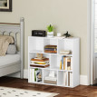 Etagère Primitivo Rangement Modulable 8 Cases Style Moderne Blanc