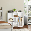 Etagère Primitivo Rangement Modulable 8 Cases Style Moderne Blanc