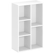 Etagère Montarron Rangement Modulable 5 Compartiments Blanc Design Moderne