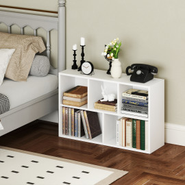 Etagère Montarron Rangement Modulable 5 Compartiments Blanc Design Moderne