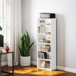 Etagère Arwen Rangement Modulable 6 Cases Design Élégant Blanc