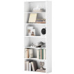 Etagère Arwen Rangement Modulable 6 Cases Design Élégant Blanc