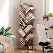 Bibliothèque Pembridge Design Arbre 9 Étagères Effet Bois Brun Rustique