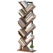 Bibliothèque Pembridge Design Arbre 9 Étagères Effet Bois Brun Rustique