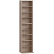 Etagère Fordwick Rangement CD DVD Blu Ray 260 CD 120 DVD Naturel Compact