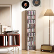 Etagère Fordwick Rangement CD DVD Blu Ray 260 CD 120 DVD Naturel Compact