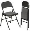 Lot de 2 chaises Timberwick pliantes confort rembourré salon extérieur noir