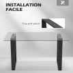 Pieds de Table Tiefenbach Design Industriel Noir Acier 72 cm Hauteur