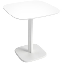Table à manger Sopelana design bois massif hévéa moderne 4 pers noir
