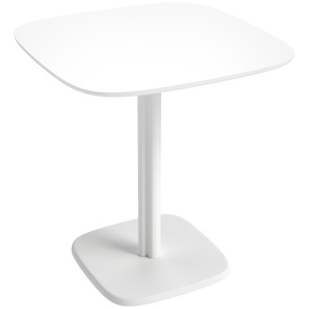 Table à manger Sopelana design bois massif hévéa moderne 4 pers noir
