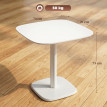Table à manger Sopelana design bois massif hévéa moderne 4 pers noir