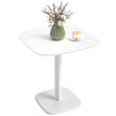 Table à manger Sopelana design bois massif hévéa moderne 4 pers noir