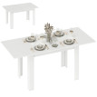 Table Greymantle Extensible 6-8 Places Design Moderne Blanc Robuste