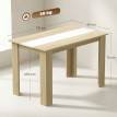 Table à manger Northaven élégante et spacieuse 4-6 pers effet bois chêne clair