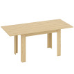 Table à manger Soledad extensible 6-8 places design bois naturel salon salle à manger