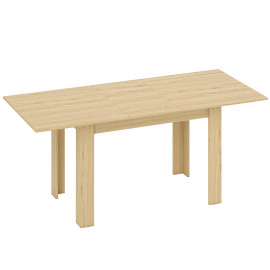 Table à manger Soledad extensible 6-8 places design bois naturel salon salle à manger