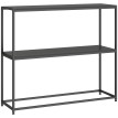 Table Console Brentley Design Minimaliste Acier Noir Entrée Salon Rangement