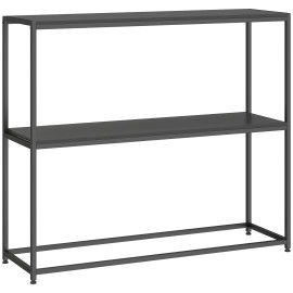 Table Console Brentley Design Minimaliste Acier Noir Entrée Salon Rangement