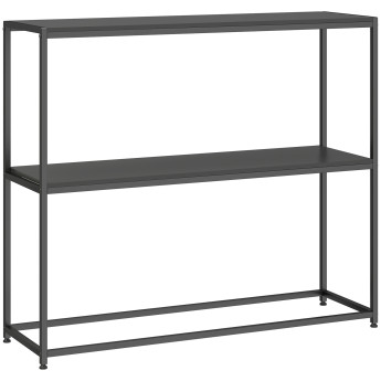 Table Console Brentley Design Minimaliste Acier Noir Entrée Salon Rangement