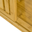Armoire Penderie Fiordiligi Bambou Design Élégant 2 Portes Coulissantes Naturel