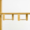 Armoire Penderie Fiordiligi Bambou Design Élégant 2 Portes Coulissantes Naturel