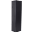 Armoire métallique Silverbrook verrouillable 2 portes noir acier anti-corrosion rangement sécurisé