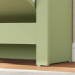 Armoire Ashbourne Rangement Chaussures 12 Paires Design Bois Vert Amande 72x26x80cm