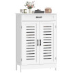 Meuble Childebert Armoire à Chaussures 20 Paires Ventilée Blanc MDF 78x37x116cm