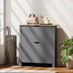 Armoire à Chaussures Dima Design Contemporain Rangement Entrée Blanc & Chêne 72x26x80 cm