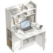 Bureau Urfemont pliable design rangement optimisé blanc compact 80 cm