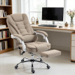Fauteuil Kendric Bureau Massant Chauffant Confort Ergonomique Beige