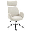 Fauteuil Ambrecourt Ergonomique Confort Bouclette Gris Clair