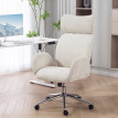Fauteuil Ambrecourt Ergonomique Confort Bouclette Gris Clair