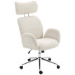 Fauteuil Ambrecourt Ergonomique Confort Bouclette Gris Clair