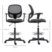 Fauteuil Casimir Bureau Ergonomique Assise Haute Réglable Maille Noir