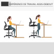 Fauteuil Casimir Bureau Ergonomique Assise Haute Réglable Maille Noir
