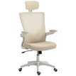 Fauteuil Jarrowmere Ergonomique Réglable Appui-Tête Support Lombaire Beige