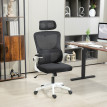 Fauteuil Zorlesco Ergonomique Réglable Appui-Tête Support Lombaire Noir