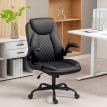 Fauteuil Rainier Manager Ergonomique Confort Premium Noir Capitonné