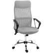 Fauteuil Meriadec design ergonomique bureau manager gris respirant réglable