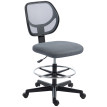 Chaise Bureau Sainteval Assise Haute Réglable Ergonomique Tissu Maille Gris