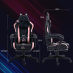 Chaise Gaming Zellerbach Design Kawaii Oreilles Chat Rose Ergonomique Confortable
