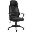 Chaise Bureau Uvecourt Ergonomique Confortable Noir Réglable Respirante