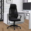 Chaise Bureau Uvecourt Ergonomique Confortable Noir Réglable Respirante