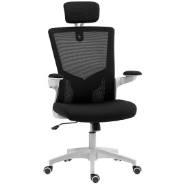Fauteuil Ameno Ergonomique Réglable Appui-Tête Noir Support Lombaire 2D
