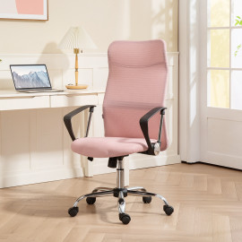 Fauteuil Pampinea Ergonomique Design Confortable Rose Bureau Gaming Manager